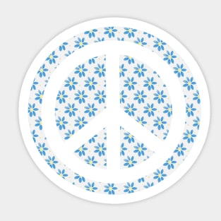 FLOWER Power Peace Sign Sticker